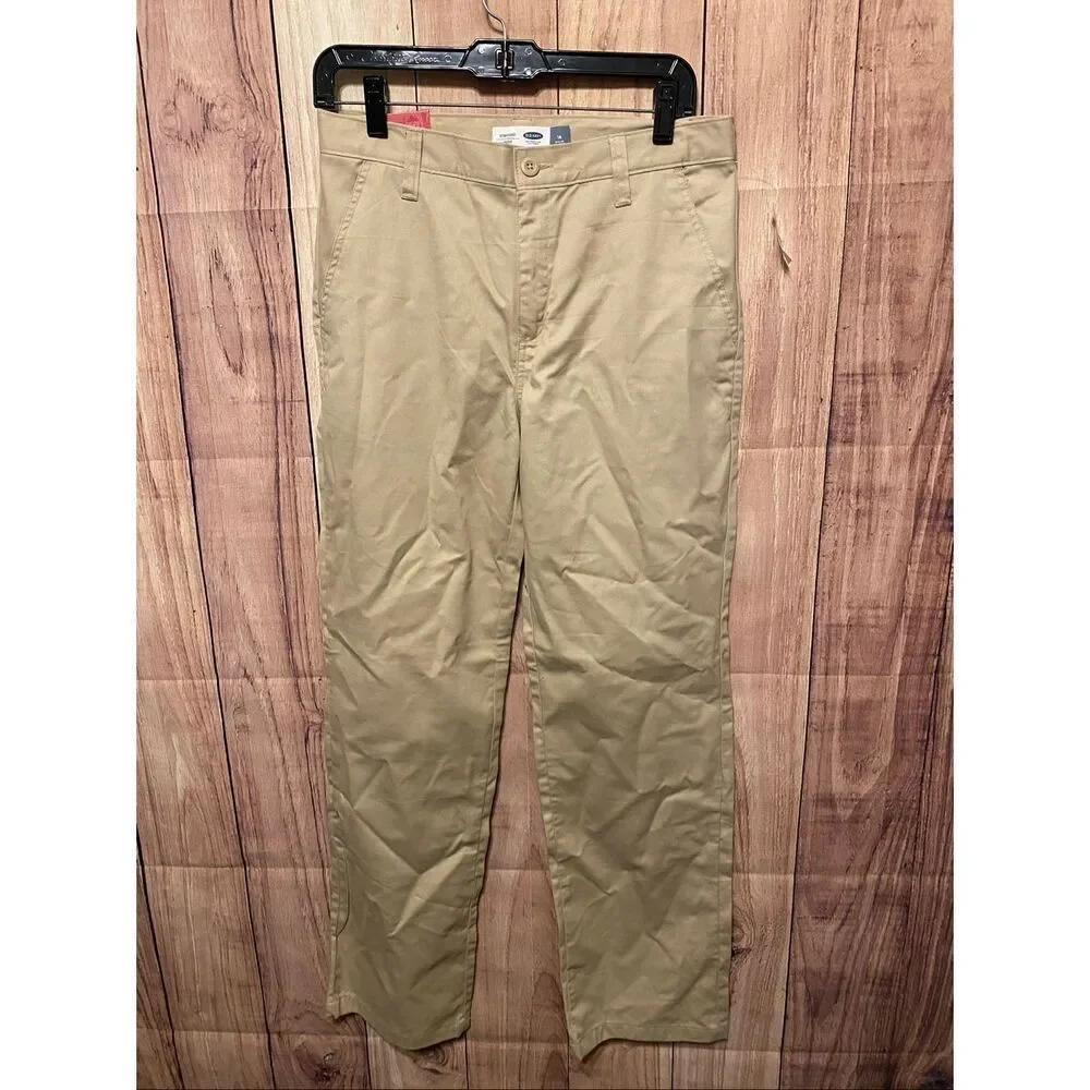 Old Navy 18 Regular Straight NWT pants beige bottoms boys youth